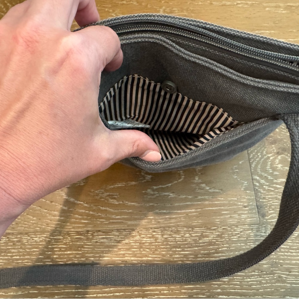 Travelon Gray Messenger Bag with Adjustable Strap - Picture 5 of 6